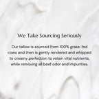 Sunborn Organics Pure Whipped Tallow Balm — Unscented, 1-Ingredient, USA Handmade