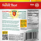 Sunlit 50/50 Organic Chlorella Spirulina Tablets | Immune Support, Gut Health & Energy