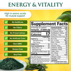 Sunlit Best Organic Burst Chlorella Spirulina Tablets - 1000 Count