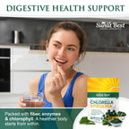Sunlit Best Organic Burst Chlorella Spirulina Tablets - 1000 Count