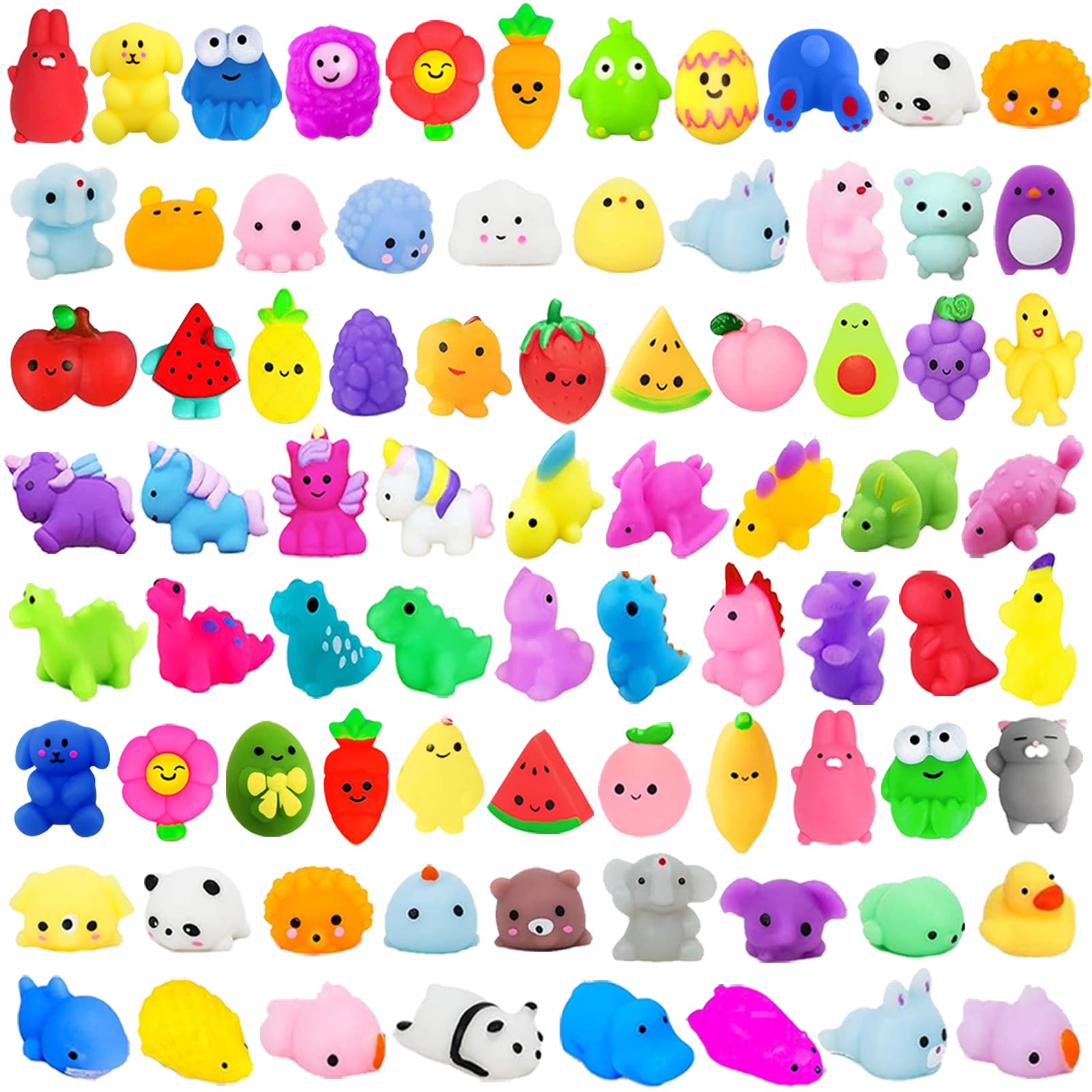 SUNPROUND 200Pcs Kawaii Mochi Squishies – Fidget Toys, Party Favors & Classroom Prizes