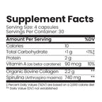 Organic Collagen Australia – Pure Collagen & Spirulina Capsules (120 Capsules)