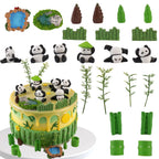 Sunshuang Panda Cake Toppers – 23Pcs Birthday Party Decorations
