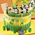Sunshuang Panda Cake Toppers – 23Pcs Birthday Party Decorations