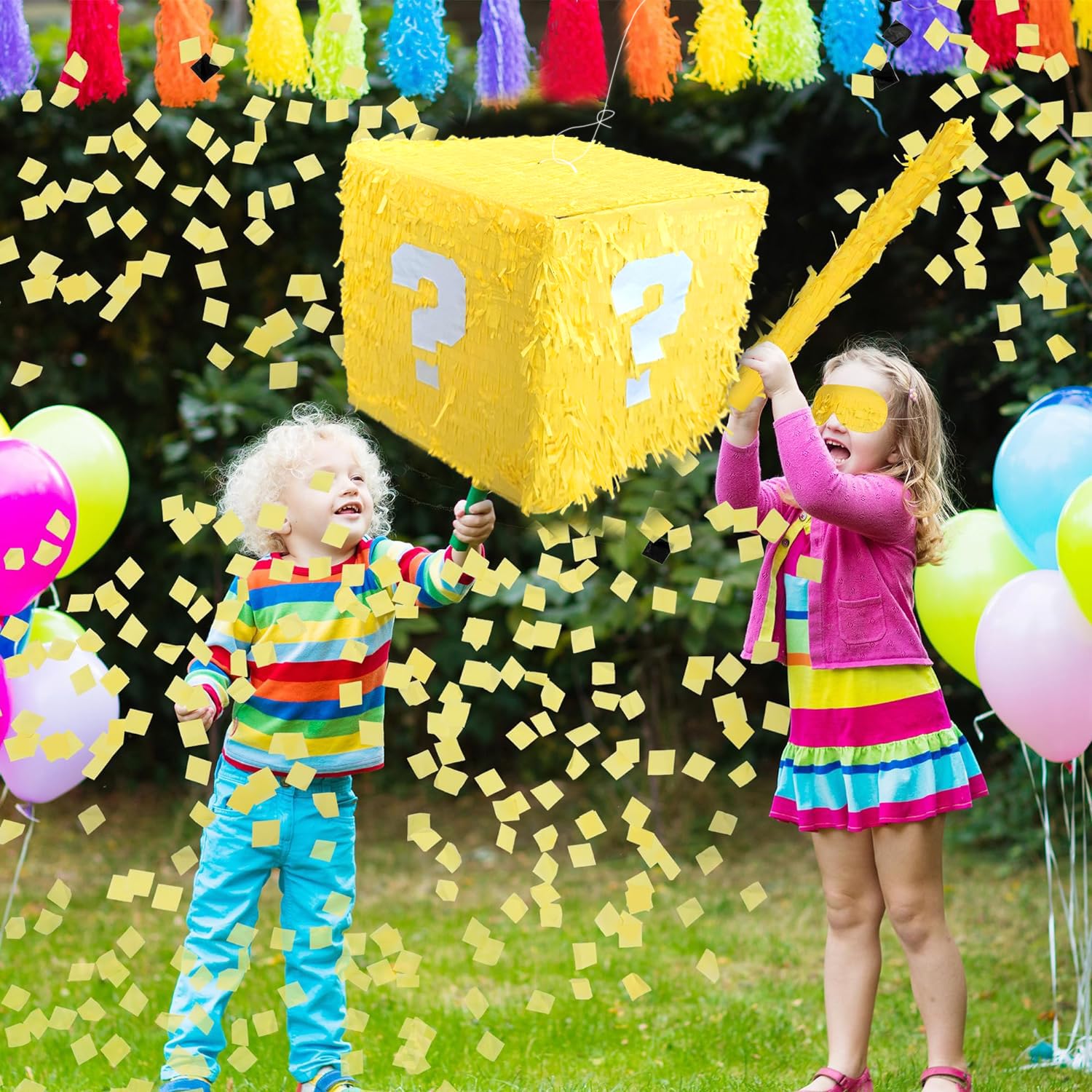 Super Gaming 13-inch Piñata – Glowing Large Box for Birthdays & Gaming Parties