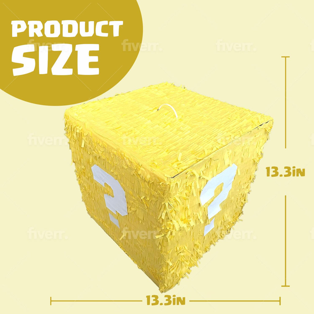 Super Gaming 13-inch Piñata – Glowing Large Box for Birthdays & Gaming Parties