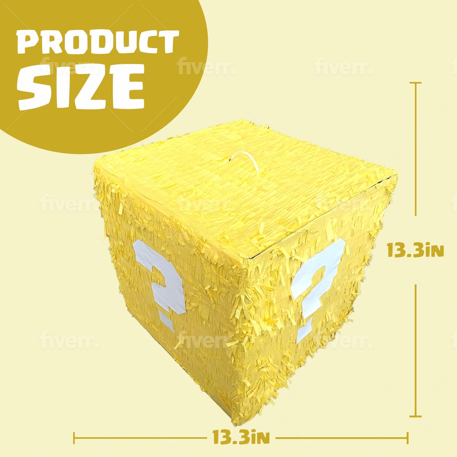 Super Gaming 13-inch Piñata – Glowing Large Box for Birthdays & Gaming Parties