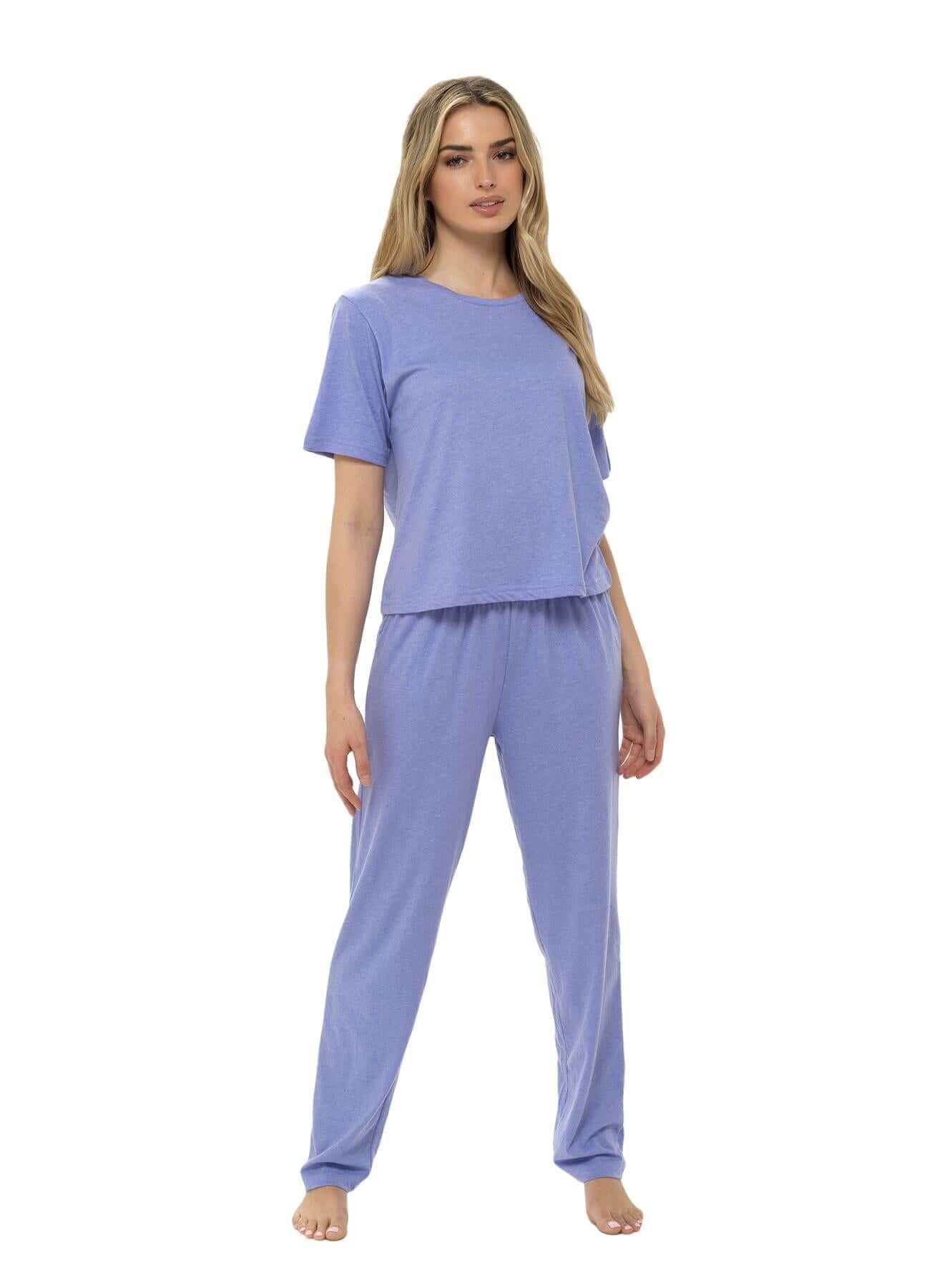 Daisy Dreamer Women's Jersey Marl Loungewear Pyjama Set Super Soft Comfort Relaxed Fit