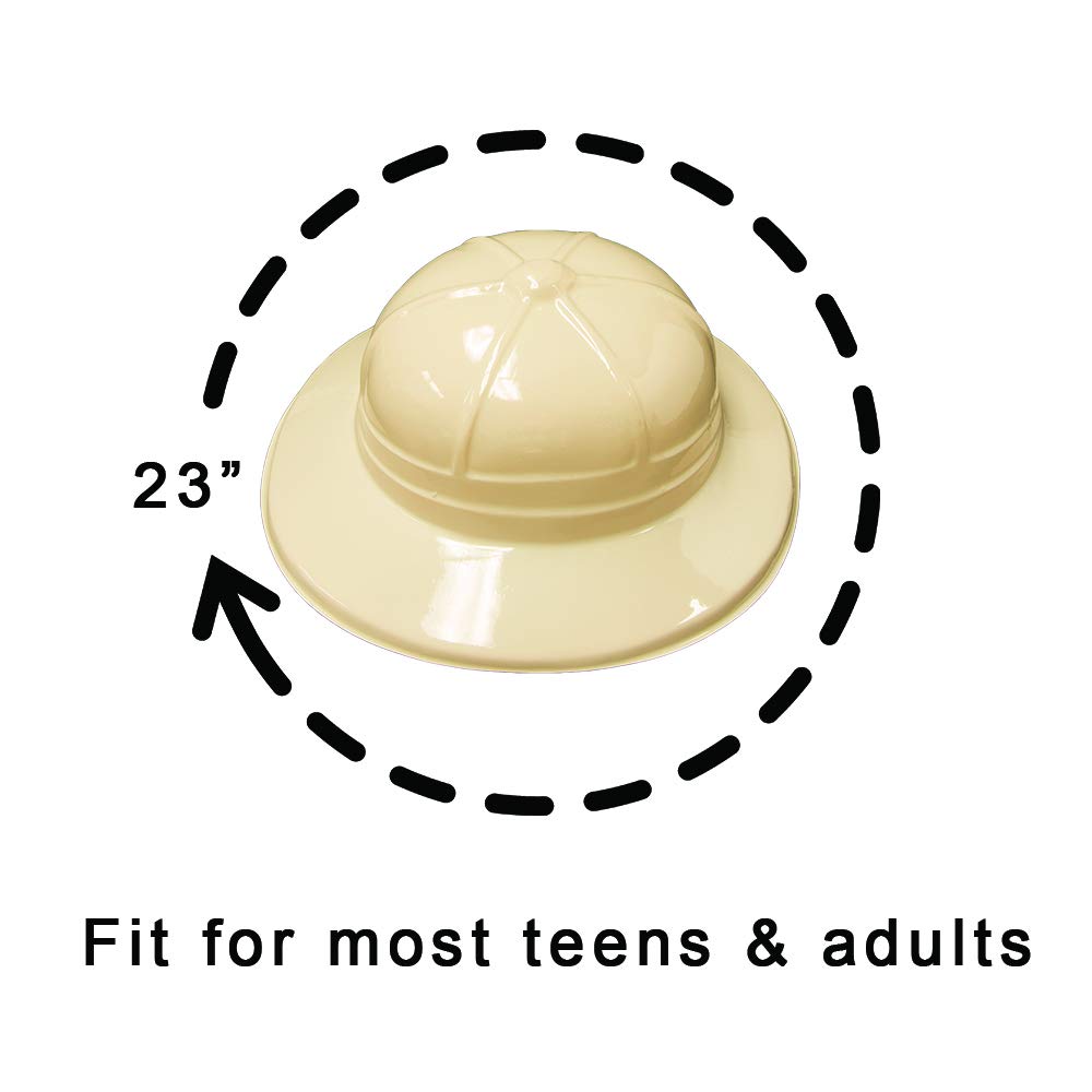 Super Z Outlet Safari Party Hats – Plastic Jungle Explorer Pith Hats (12)