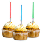 Super Z Outlet Light Sabre Cupcake Toppers – 12 Pack, 4 Inch Tall
