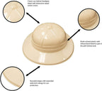Super Z Outlet Safari Party Hats – Jungle Explorer Pith Hat Pack (24-pack)