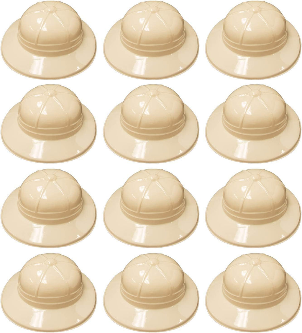 Super Z Outlet Safari Party Hats – Plastic Jungle Explorer Pith Hats (12)