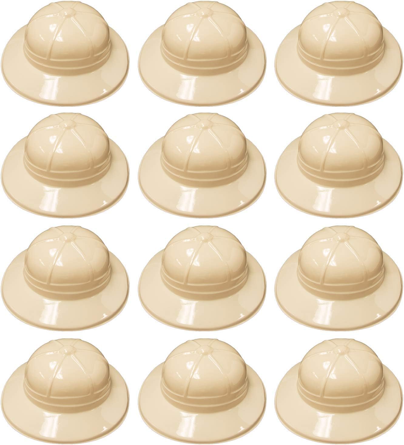 Super Z Outlet Safari Party Hats – Plastic Jungle Explorer Pith Hats (12)