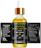 SUPERIOR FULVIC HUMIC X935 – Oil of Oregano with Black Seed Oil Drops, 400 Servings, 2-in-1 Organic Liquid