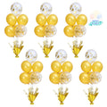Suppromo Gold Table Balloon Stand Kit – 6-Piece Centerpiece Set for Parties