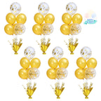 Suppromo Gold Table Balloon Stand Kit – 6-Piece Centerpiece Set for Parties