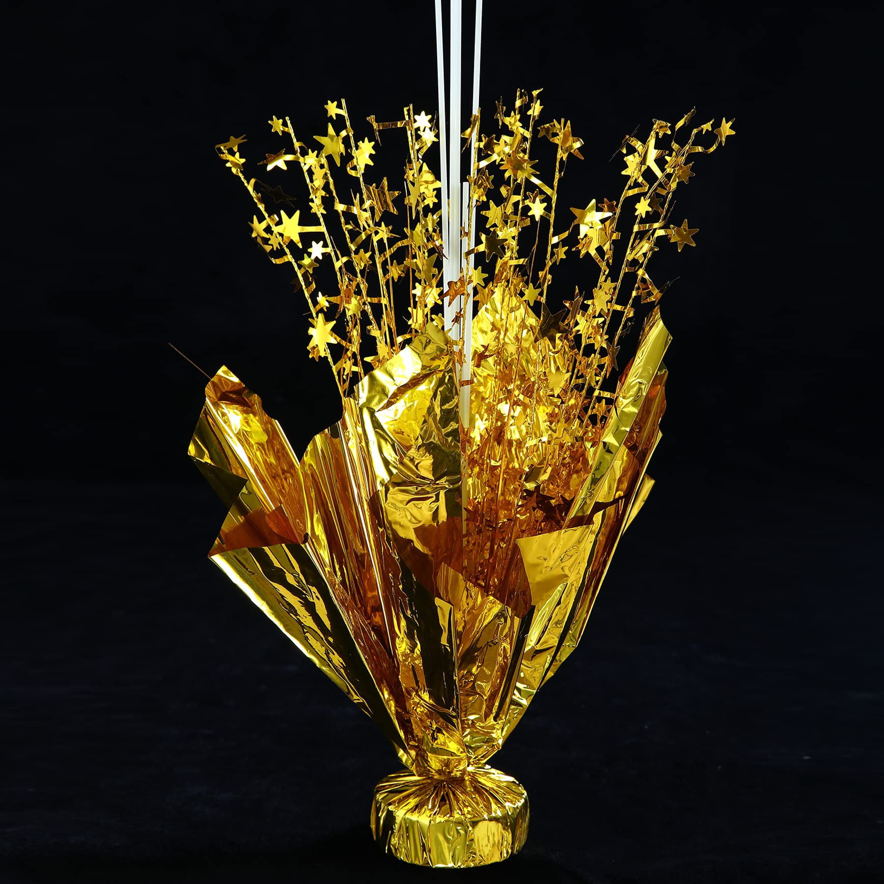 Suppromo 2-Set Gold Birthday Centerpiece Stand Kit | Gold Balloons for Parties