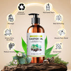 Suquuee Castor Oil Pack – 60 Patches + 8oz Organic Oil