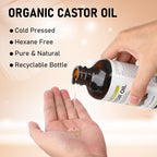 Suquuee Castor Oil Pack – 60 Patches + 8oz Organic Oil