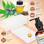Suquuee Castor Oil Pack – 60 Patches + 8oz Organic Oil