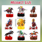 Sureio 9 Pcs Kentucky Horse Racing Derby Honeycomb Centerpieces – 3D Table Decorations