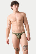 SURGE Swim Thong - Army Green