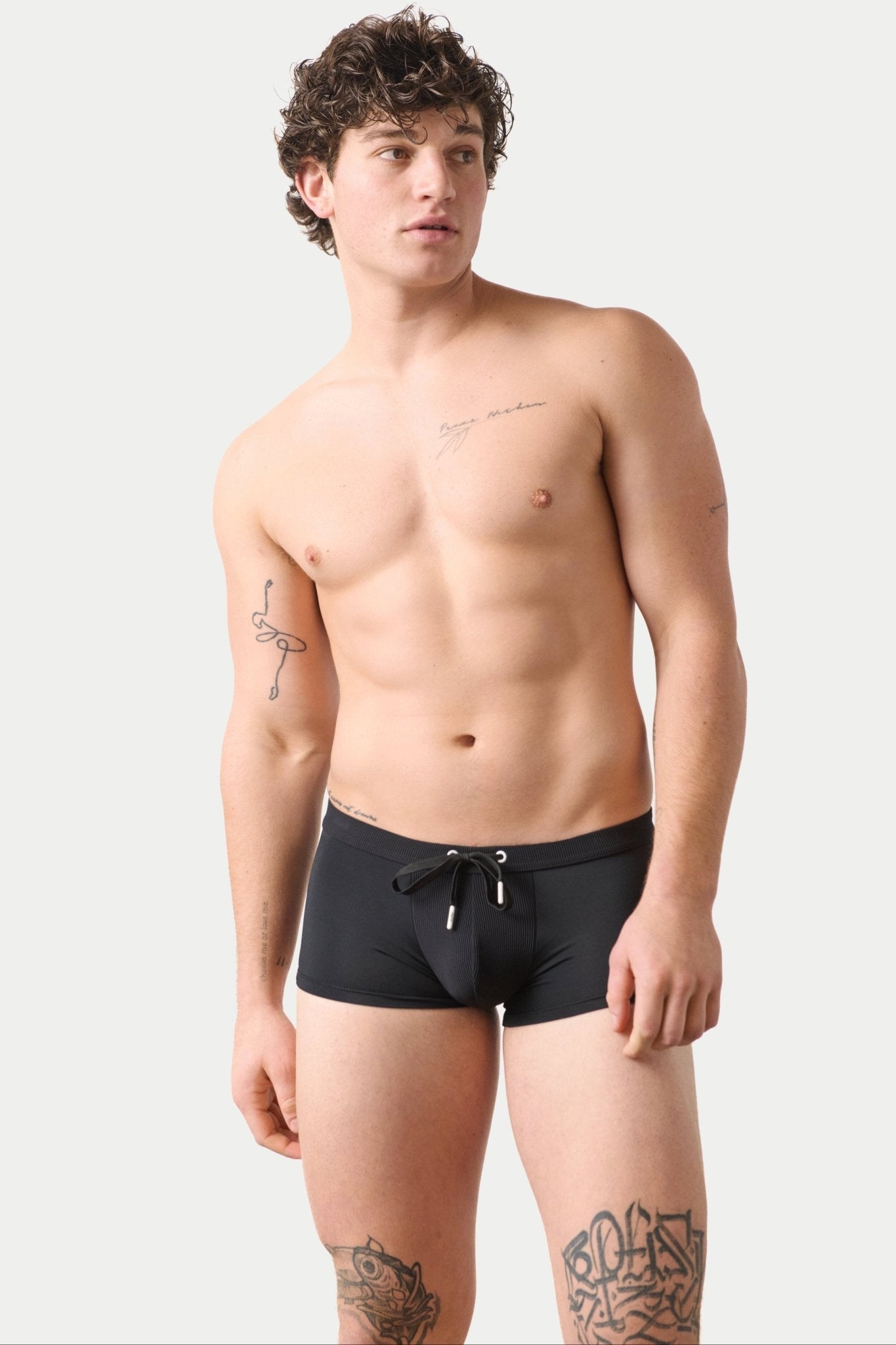 SURGE Swim Thong Trunks - Black