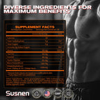 Susnen Power Gummies with Shilajit and Maca – Pure Himalayan Organic, 60 Gummies