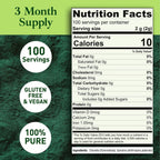Good Natured Organic Spirulina & Chlorella 50/50 Powder – 3 Month Supply | Vegan & Non-GMO