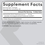 Sports Research Triple Strength Astaxanthin 12mg with Organic Coconut Oil - 60 Softgels