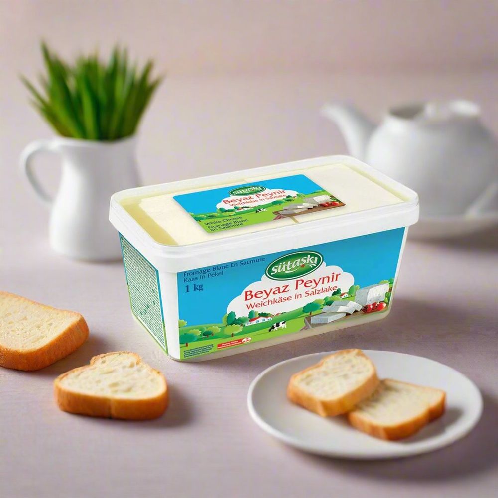 Sutas White Cheese Beyaz Peynir in Brine Tub Pack 1kg