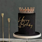 SUVO Gold Acrylic Happy Birthday Cake Toppers – 10pcs Party Decor for Cakes & Cupcakes