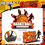 Suzile 6-Piece Basketball Wooden Table Decorations – Centerpieces for Birthday & Baby Shower