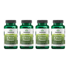 Swanson Turmeric & Black Pepper - Organic Joint, Heart & Digestion Support (60 Veggie Capsules) 4 Pack