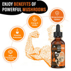 SZCZEKIN Liposomal Mushroom Drops 2000 MG – 20 Organic Extracts for Immunity, Cognition & Memory | 90 Servings