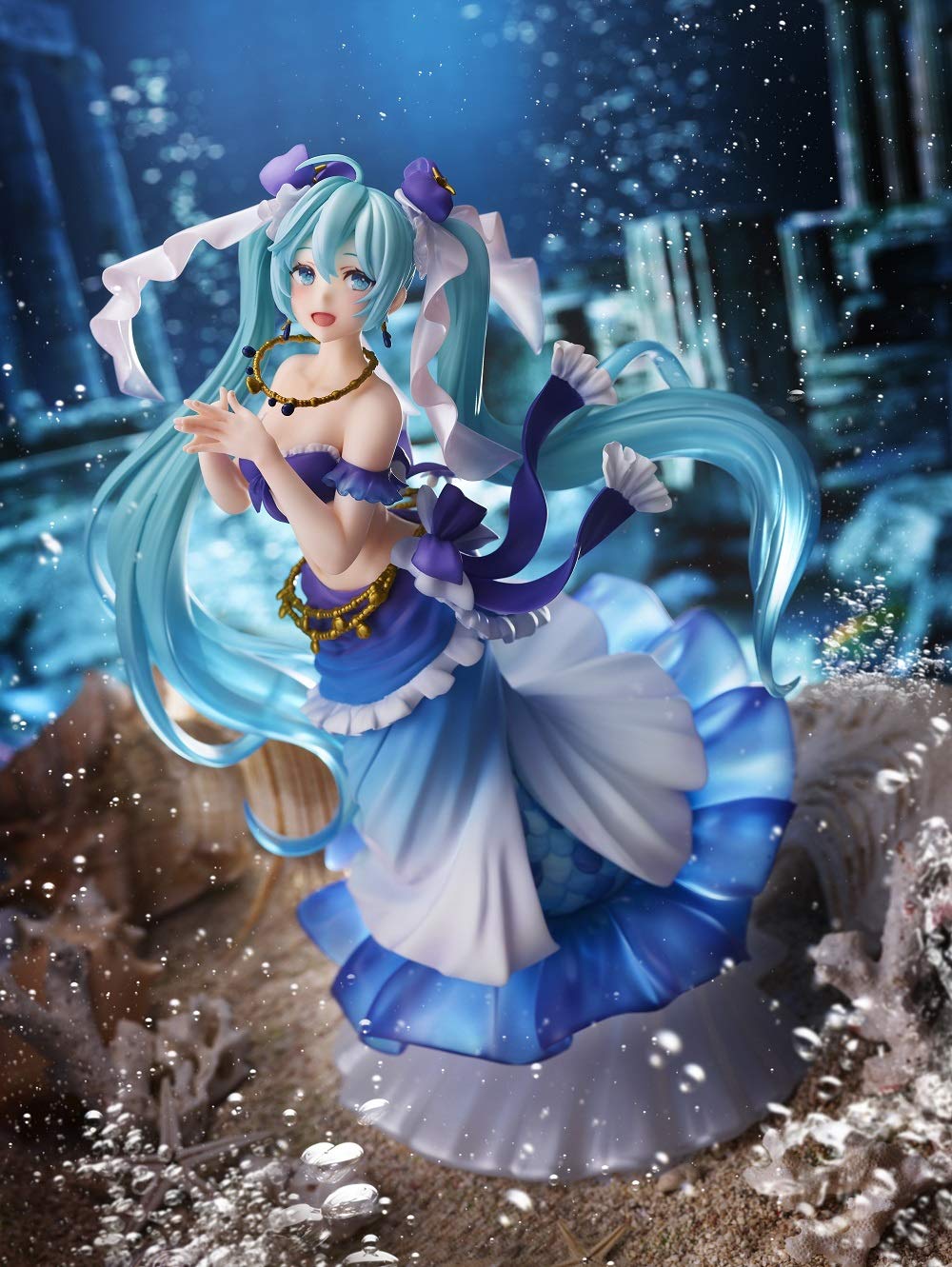 Taito Hatsune Miku Princess AMP Mermaid Figure – Collectible Toy (T83403)