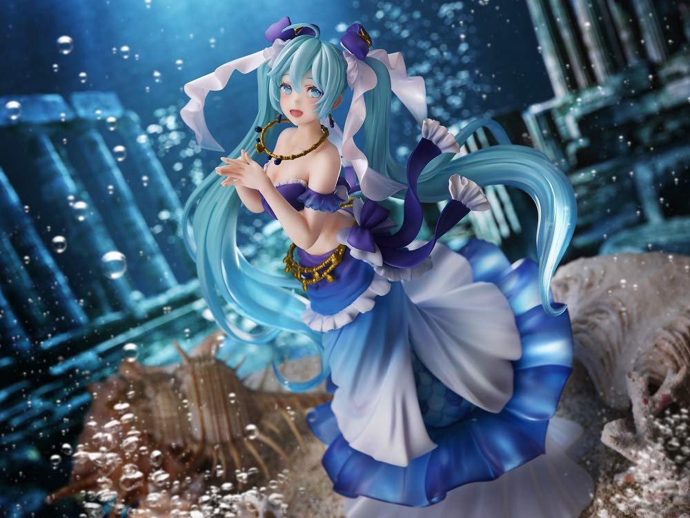 Taito Hatsune Miku Princess AMP Mermaid Figure – Collectible Toy (T83403)