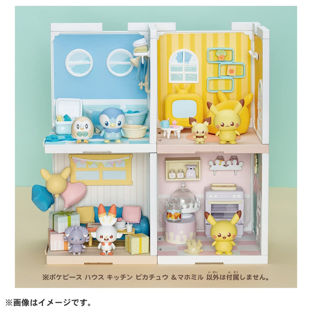 Takara Tomy Pokemon Pokepiece House Kitchen – Mahomil & Pikachu