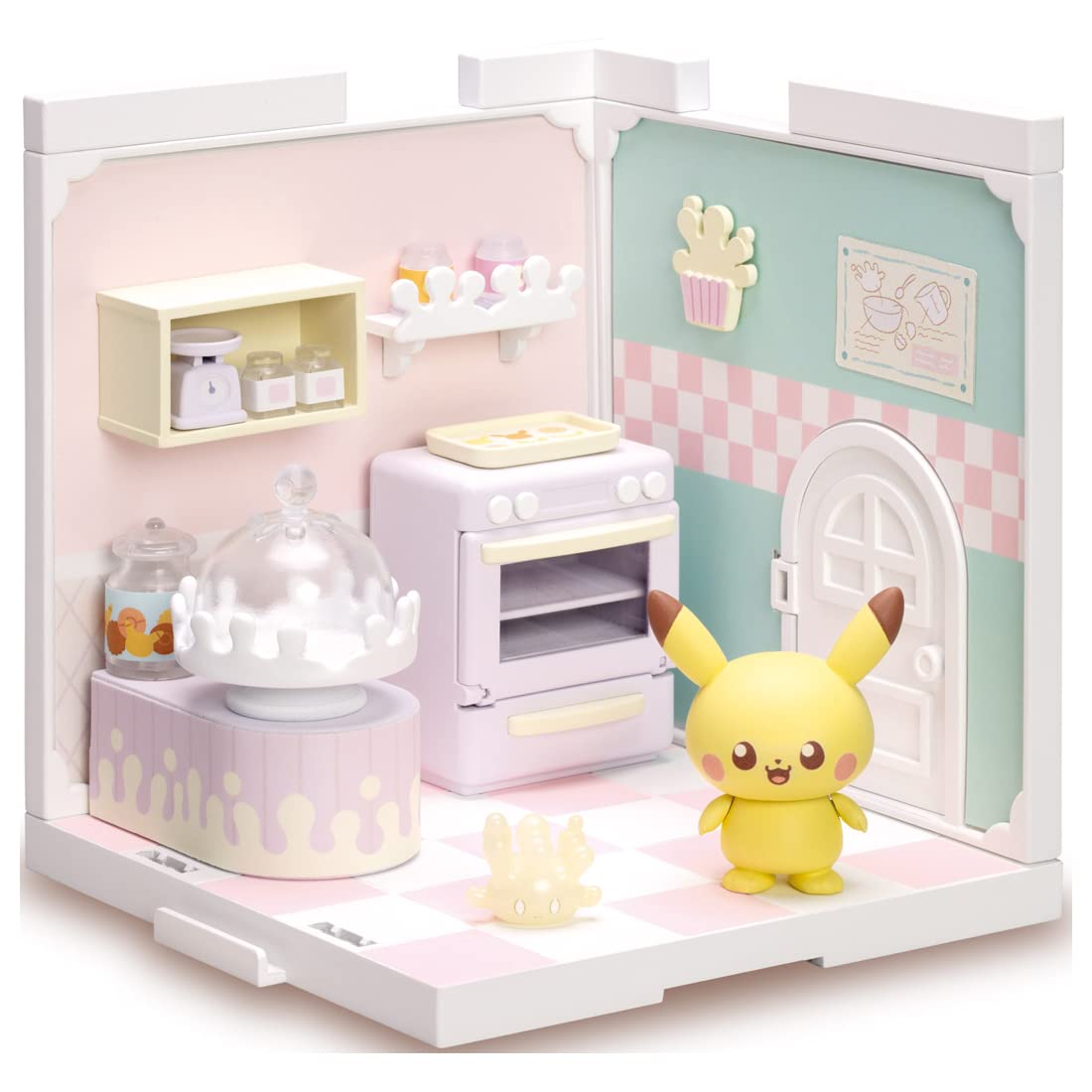Takara Tomy Pokemon Pokepiece House Kitchen – Mahomil & Pikachu