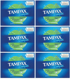 6 x Tampax Compak Super Tampons With Applicator X18