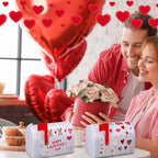 Tandefio 6-Pack Valentine Mini Tinplate Mailboxes with Stickers – DIY Gift & Party Favors
