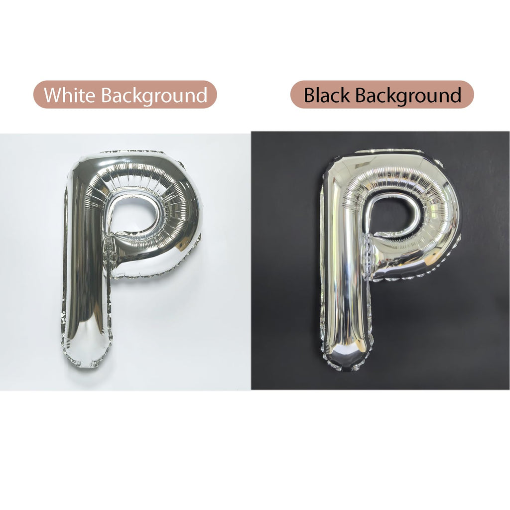 TangTuan 53 Pcs Silver Foil Letter Balloons – 16 Inch A-Z Sets + & Symbol for Custom Banners