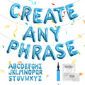 TangTuan 52 Pcs Peacock Blue Foil Letter Balloons Kit – 16 Inch, A-Z Sets (2)