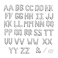 TangTuan 53 Pcs Silver Foil Letter Balloons – 16 Inch A-Z Sets + & Symbol for Custom Banners
