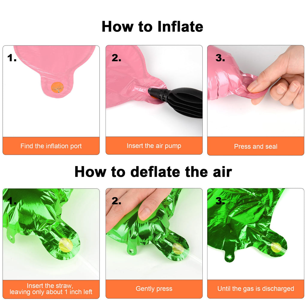 TangTuan 52 Pcs Green Foil Alphabet Balloons with Air Pump, 16-Inch, 2 A-Z Sets