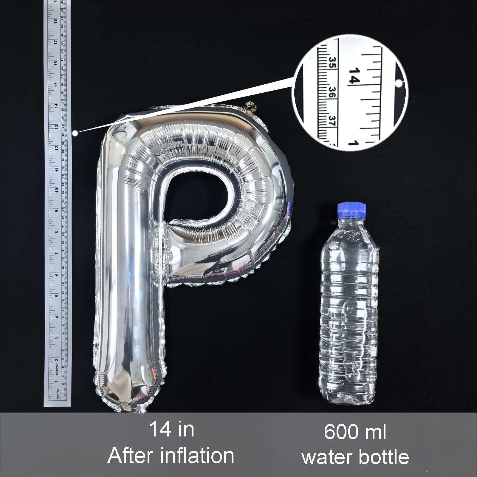 TangTuan 53 Pcs Silver Foil Letter Balloons – 16 Inch A-Z Sets + & Symbol for Custom Banners
