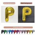 TangTuan 52 Pcs Gold Foil Letter Balloons with Air Pump | 16-Inch A-Z Sets for Birthday Banner & Party Decor