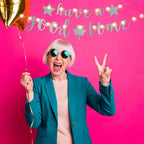 TaoBary 167 Pcs DIY Glitter Banner Kit – Customizable Birthday Banner with 162 Letters, Numbers & Symbols
