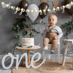 TaoBary 167 Pcs DIY Glitter Banner Kit – Customizable Birthday Banner with 162 Letters, Numbers & Symbols