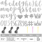 TaoBary 167 Pcs DIY Glitter Banner Kit – Customizable Birthday Banner with 162 Letters, Numbers & Symbols
